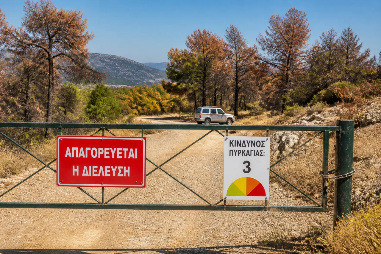 Υψηλός κίνδυνος πυρκαγιάς την Τετάρτη: περιορισμοί σε δάση, Natura και άλση στην Ανατολική Αττική