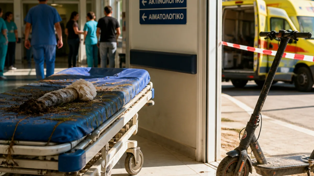 13χρονος από την Ηλεία στη Μονάδα Παίδων μετά από ατύχημα με ηλεκτρικό πατίνι