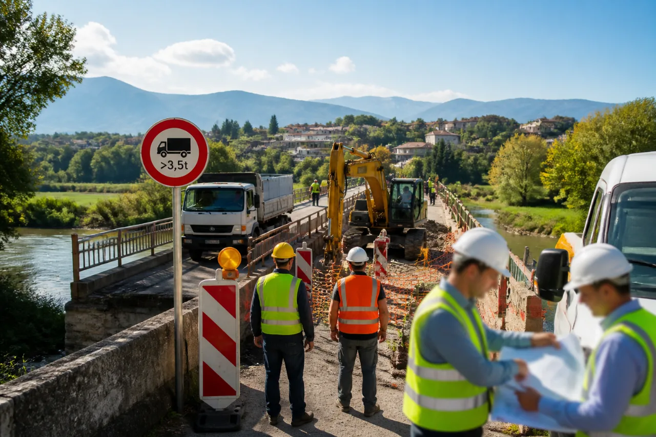 580.000 ευρώ για την αποκατάσταση της γέφυρας του Λουδία — άμεση παρέμβαση για τον οδικό άξονα