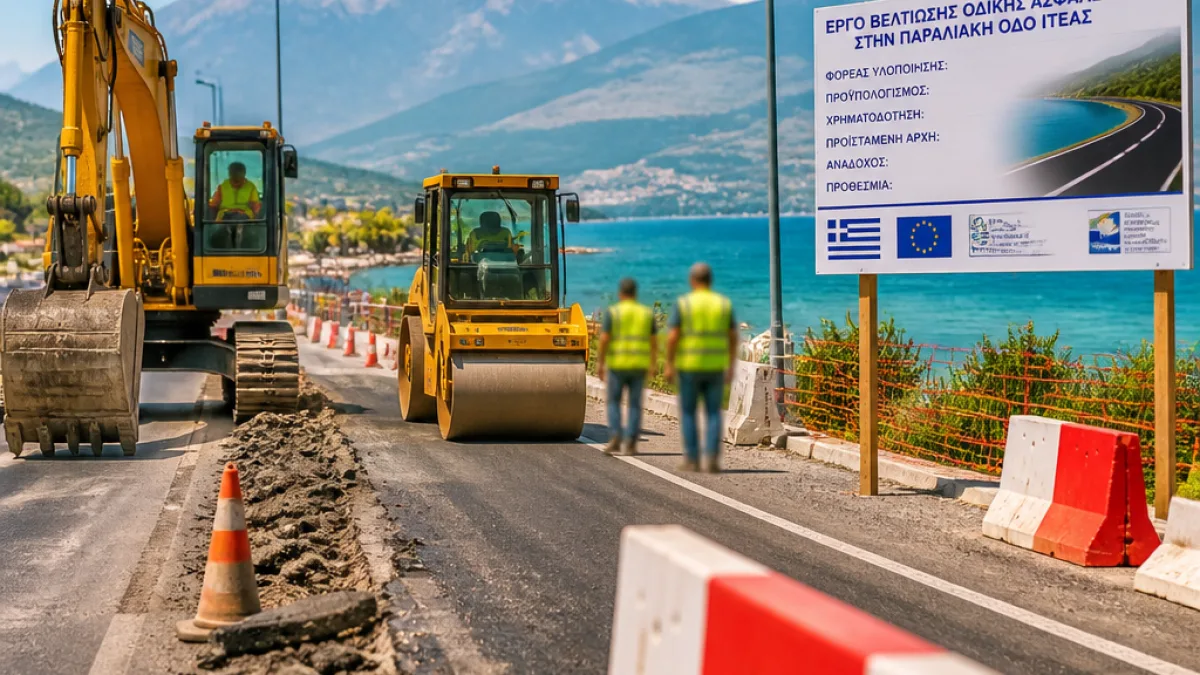 2 εκατ. ευρώ για αποκατάσταση βλαβών στο οδικό δίκτυο της Φωκίδας