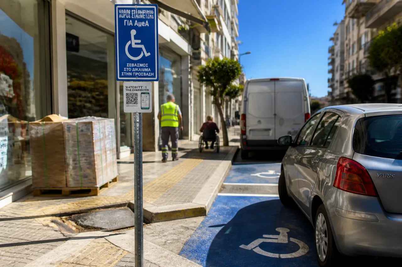 Νέα ψηφιακή χαρτογράφηση θέσεων ΑμεΑ στην Καβάλα: η εφαρμογή είναι εδώ, η τήρηση των κανόνων όχι