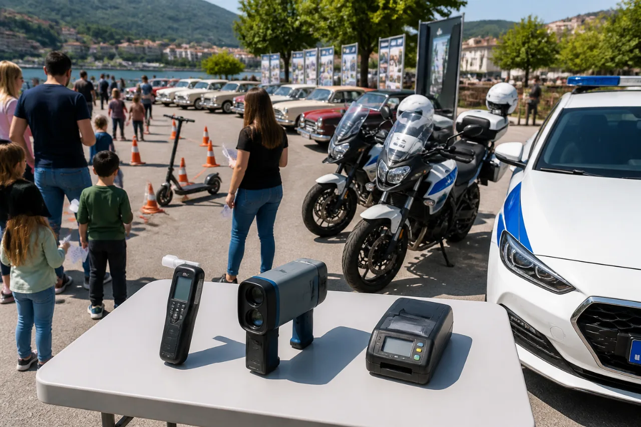 Δράση οδικής ασφάλειας της Τροχαίας στην 4η Έκθεση Ιστορικών Οχημάτων Καστοριάς
