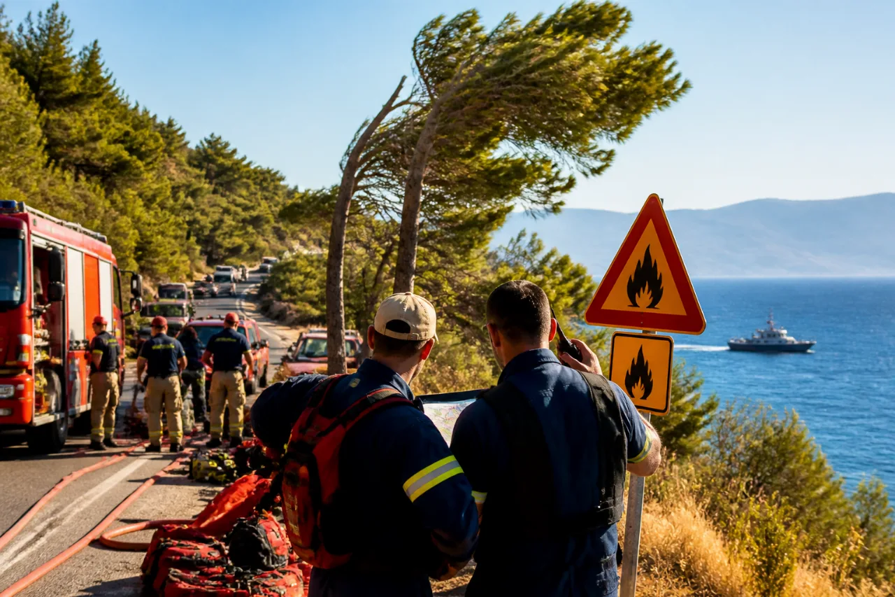 Σε «κίτρινο» επίπεδο ο κίνδυνος πυρκαγιάς στις Βόρειες Σποράδες — αυξημένη ετοιμότητα