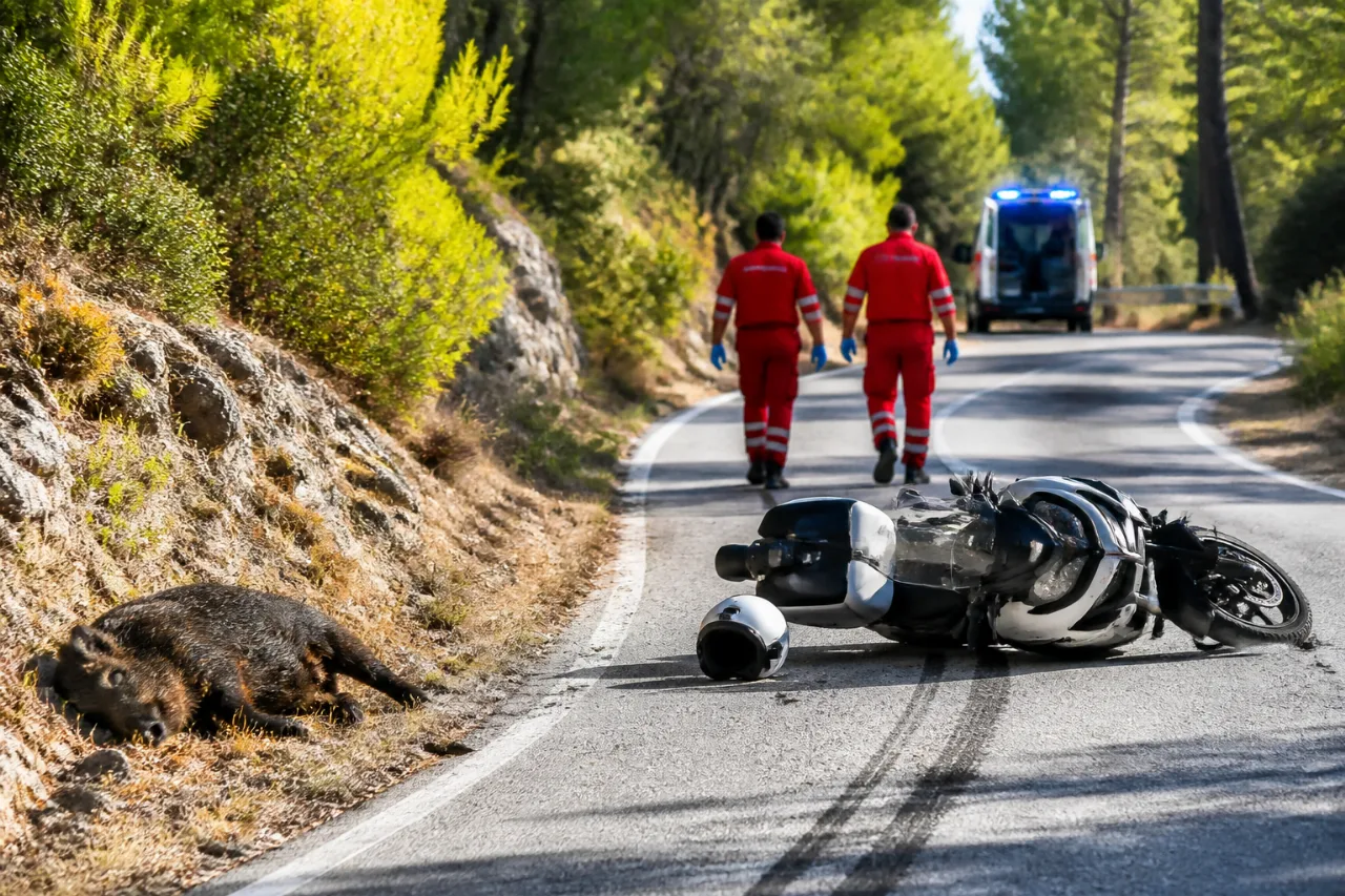 Αστυνομικός τραυματίστηκε σε σύγκρουση με αγριογούρουνο στον άξονα Βόνιτσας–Λευκάδας