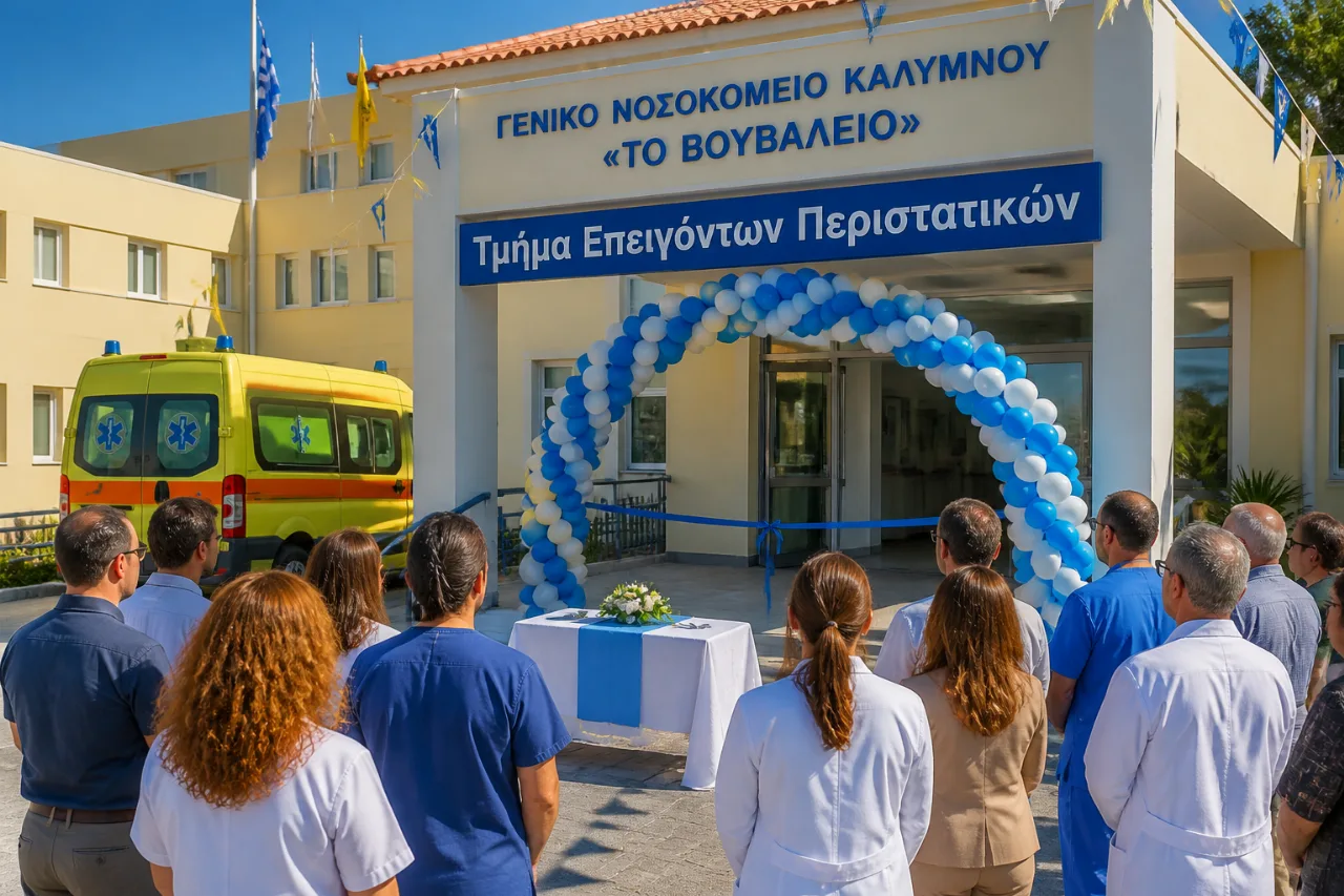 Εγκαίνια το Σάββατο για το νέο ΤΕΠ στο Νοσοκομείο Καλύμνου, παρουσία του Υπουργού