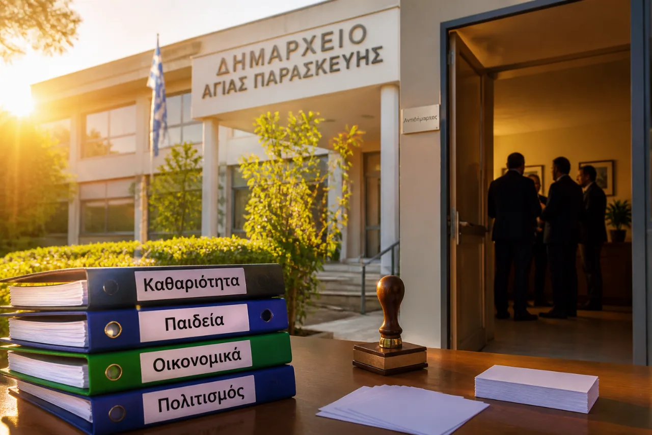 Αγία Παρασκευή: Ανασχηματισμός στη διοίκηση του δήμου με νέα πρόσωπα σε αντιδημαρχίες