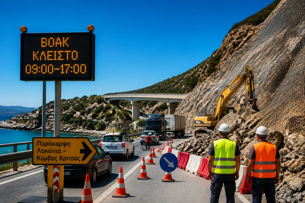 Άγιος Νικόλαος: Προσωρινό κλείσιμο ΒΟΑΚ στη γέφυρα Ξηροποτάμου και παρακάμψεις