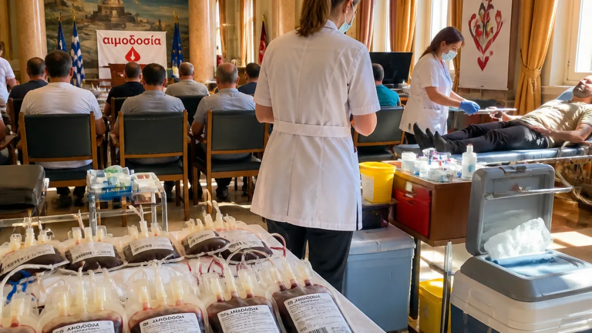Αιμοδοσία στην Κατερίνη: Μήνυμα αλληλεγγύης και ανάγκη για θερινές μονάδες αίματος