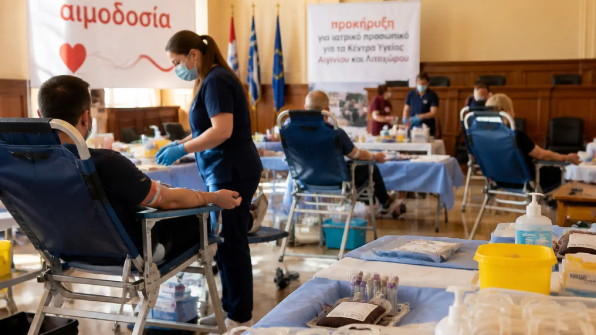 Αιμοδοσία στο Δημαρχείο Κατερίνης και νέες θέσεις για Κέντρα Υγείας στην Πιερία