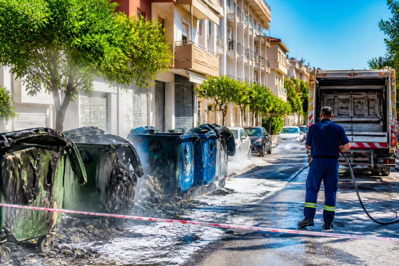 Αλεξάνδρεια: Συναγερμός για διαδοχικούς εμπρησμούς κάδων και έκκληση για προστασία