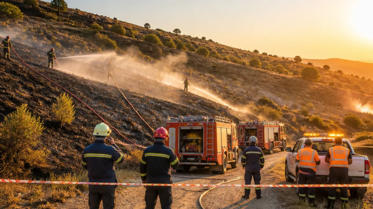 Άμεση κινητοποίηση Πυροσβεστικής και Πολιτικής Προστασίας έθεσε υπό έλεγχο φωτιά στη Γορτυνία