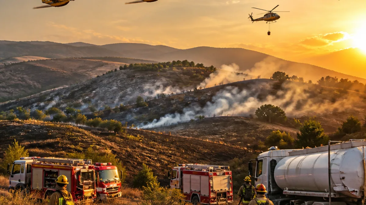 Άμεση οριοθέτηση πυρκαγιών σε Εργάνη και Πελαγία — χωρίς εκτεταμένες ζημιές