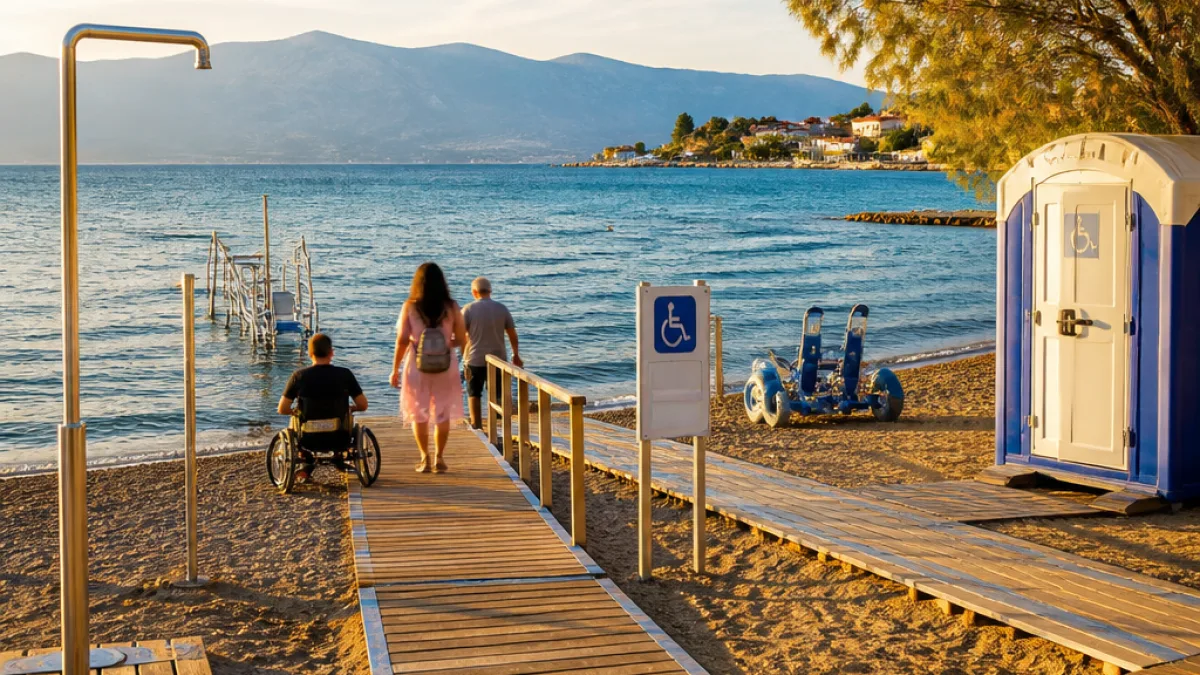 Αμφιλοχία: Αναβαθμίζονται οι παραλίες με εξοπλισμό για ανεξάρτητη πρόσβαση ΑμεΑ