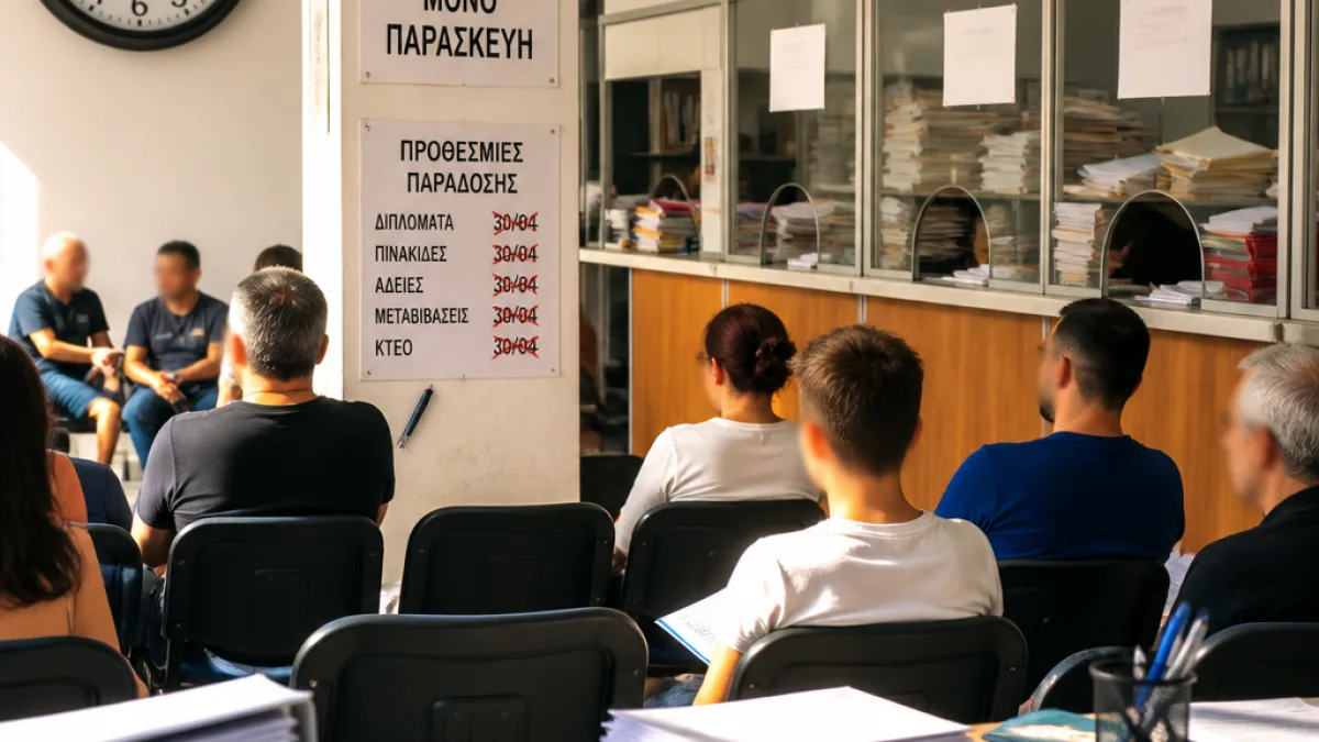 Ανεπαρκές προσωπικό «κρατάει» τις άδειες οδήγησης — μεγάλες αναμονές στη Χαλκίδα
