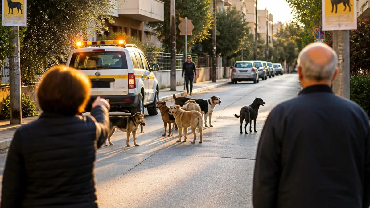 Ανησυχία στην Πυλαία για αγέλη περίπου 8 μεγαλόσωμων σκύλων