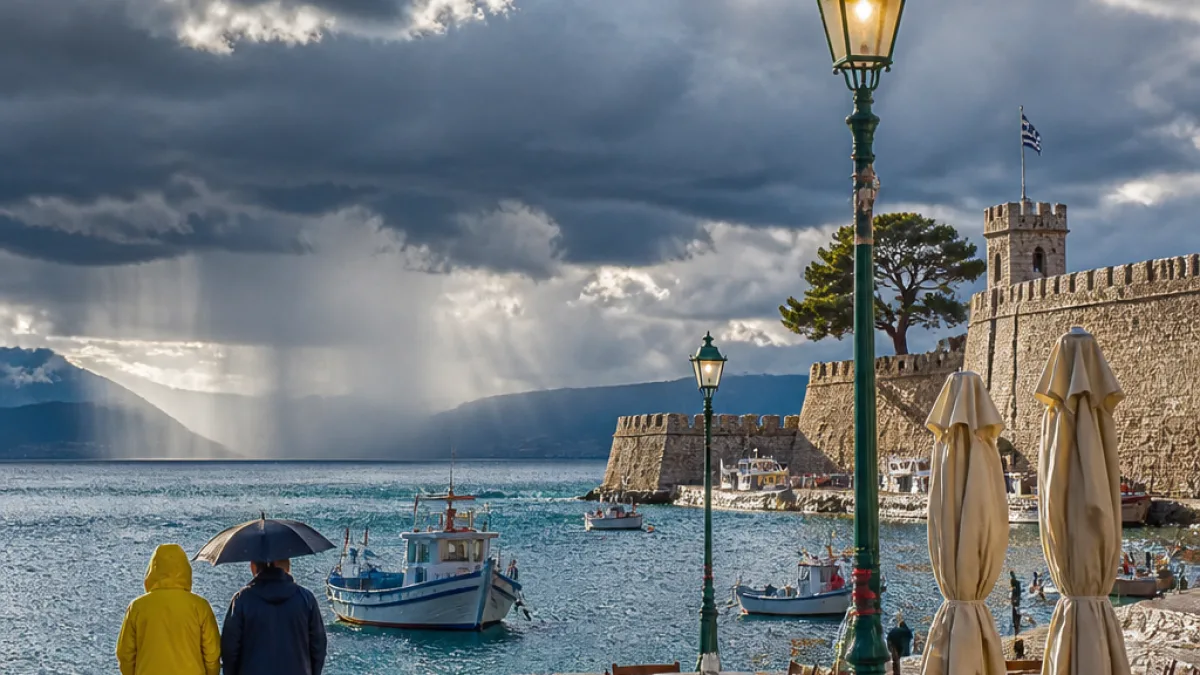 Αστάθεια και τοπικές βροχές στην Πελοπόννησο — προσοχή σε μεσημεριανές καταιγίδες