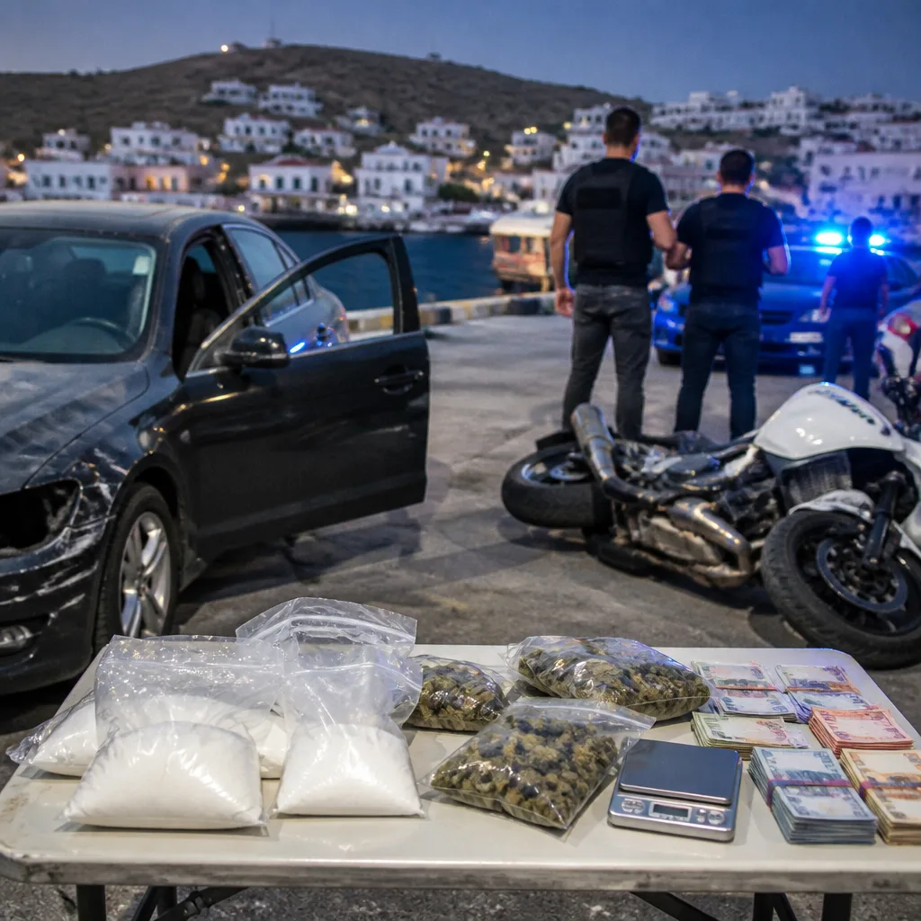 Επιχείρηση στην Πάρο: δύο 23χρονοι συνελήφθησαν μετά από εμβολισμό μοτοσικλέτας αστυνομικού