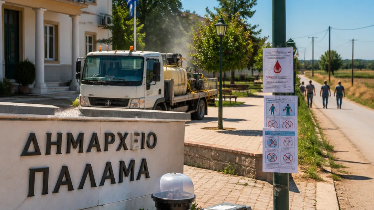 Χαρακτηρισμός Δήμου Παλαμά ως «επηρεαζόμενης» για τον ιό του Δυτικού Νείλου