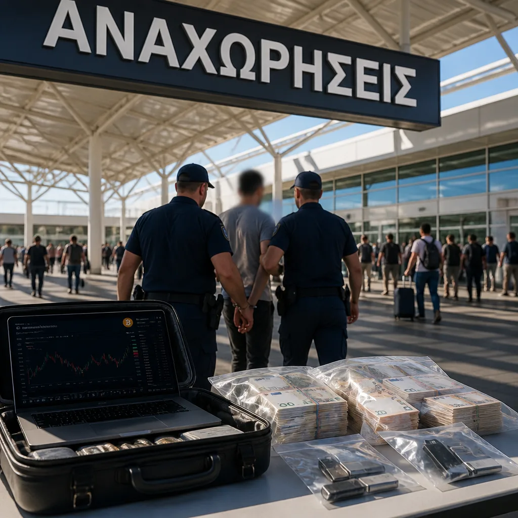 Συνελήφθη στο «Ελ. Βενιζέλος» 45χρονος καταζητούμενος για διεθνή απάτη με κρυπτονομίσματα