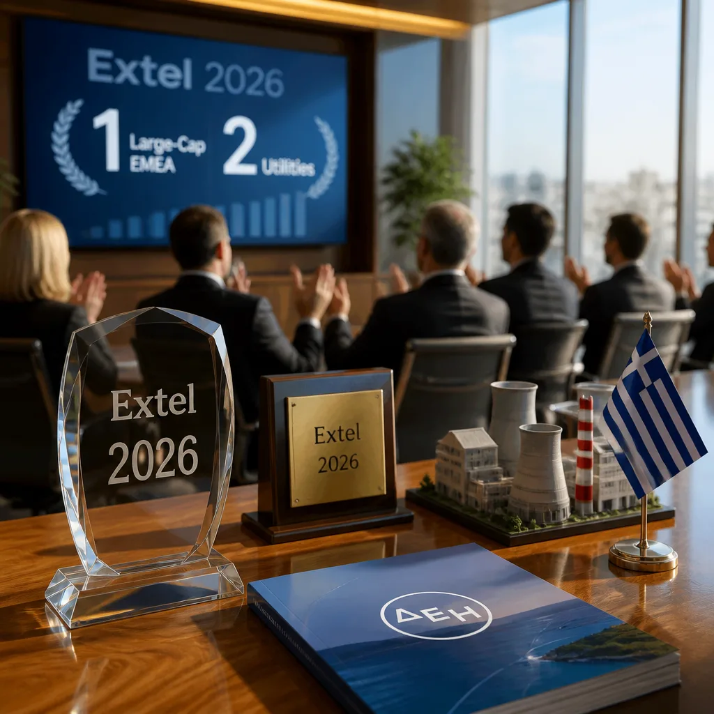 ΔΕΗ: πρώτη σε Large‑Cap στην Έρευνα Extel 2026 και πολλαπλές διακρίσεις στελεχών