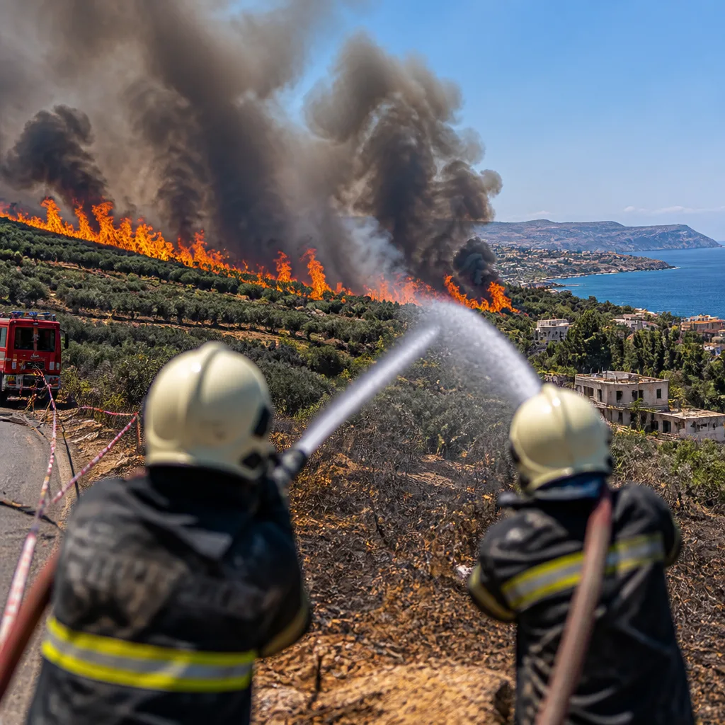 Δύο πυροσβέστες νεκροί στην Κρήτη: η τραγωδία που απασχολεί BBC, Reuters και AP