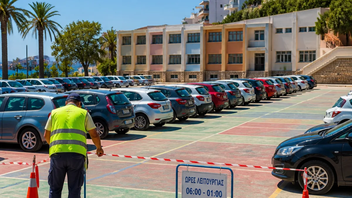 Δωρεάν χώρο στάθμευσης ανοίγει ο αύλειος χώρος του 1ου Γυμνασίου Αγίου Νικολάου
