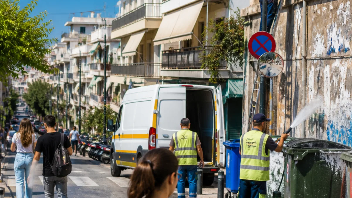 Δράσεις καθαρισμού και αποκατάστασης στη Ηλιούπολη από τον Δήμο
