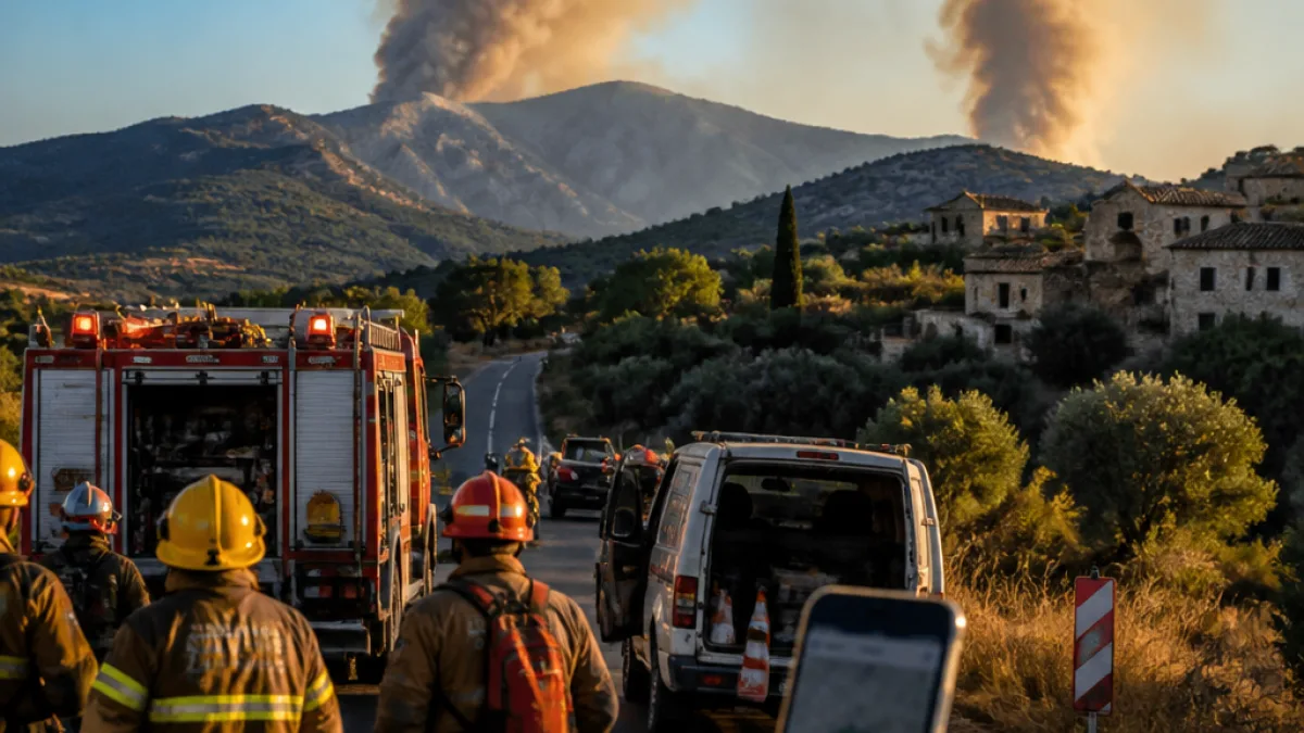 Δύο μεγάλες εστίες φωτιάς στην Παραμυθιά — εκκενώνεται προληπτικά ο Γαλατάς