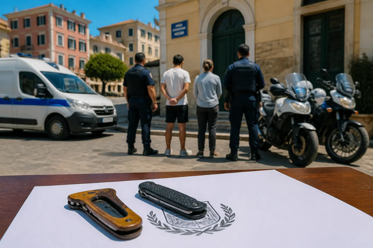 Δύο συλλήψεις στην Κέρκυρα για κατοχή αναδιπλούμενων μαχαιριών