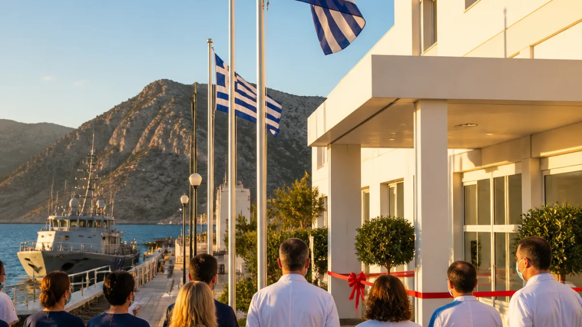 Εγκαίνια στα ΤΕΠ και ενίσχυση του Λιμενικού: υπουργική αποστολή στην Κάλυμνο