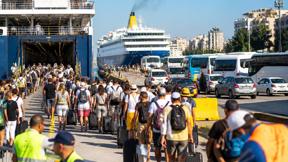 Έκρηξη της θαλάσσιας εξόδου: σχεδόν 95.500 επιβάτες από τα λιμάνια της Αττικής το τριήμερο