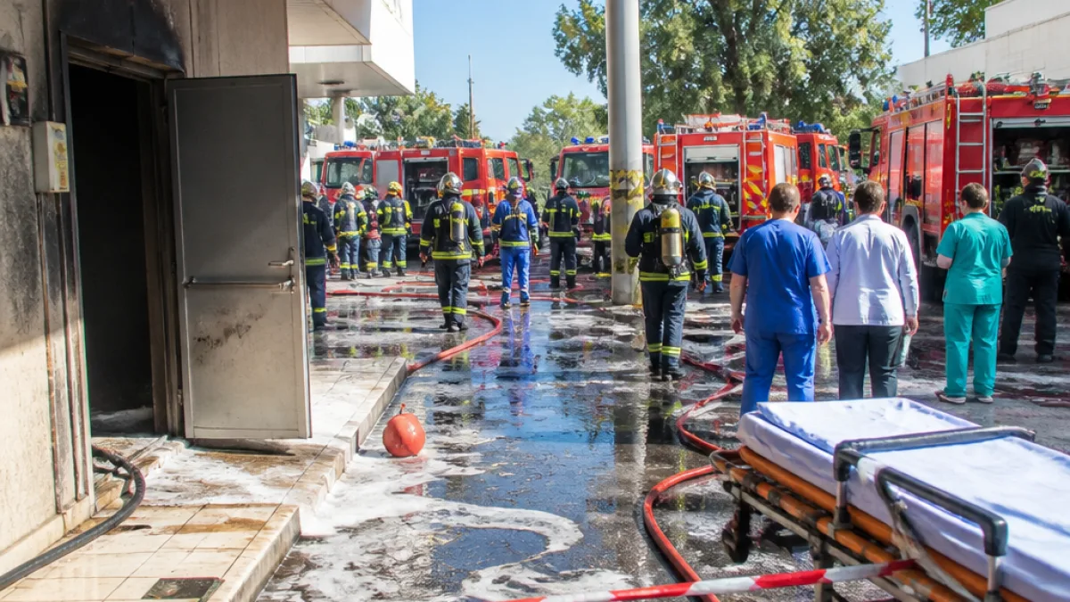 Ελευσίνα: Μικρή φωτιά στο ισόγειο του Θριάσιου — άμεση κατάσβεση χωρίς τραυματισμούς