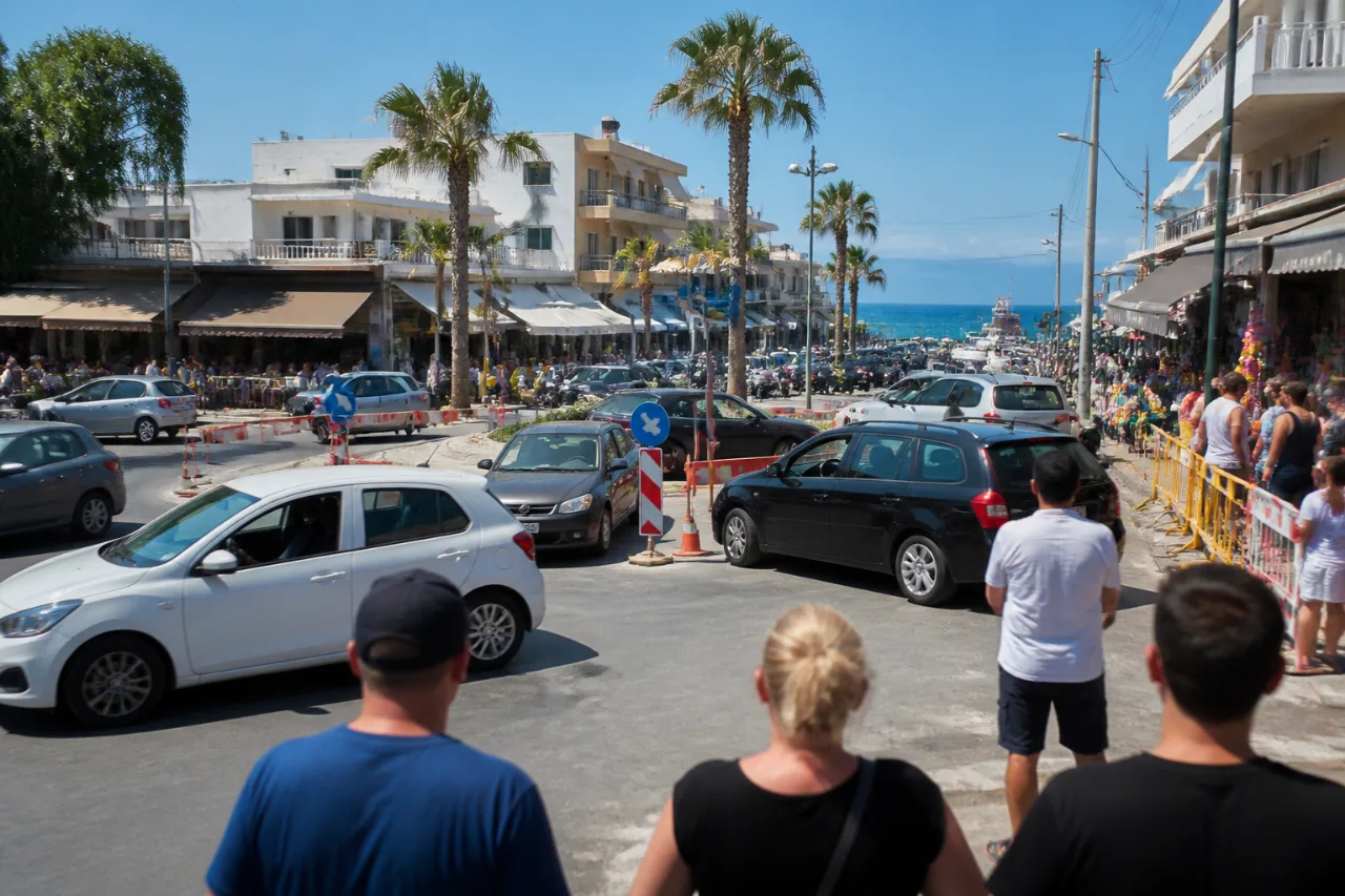 Έντονες αντιδράσεις στη Χερσόνησο για τον προσωρινό κυκλικό κόμβο: κίνδυνος σοβαρού τροχαίου