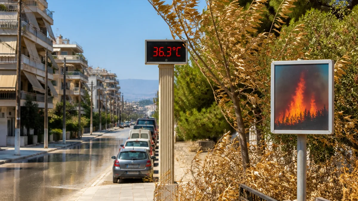 Έντονη ζέστη στη Φθιώτιδα: έως 38,3°C στη Στυλίδα και προειδοποίηση για υψηλό κίνδυνο πυρκαγιάς