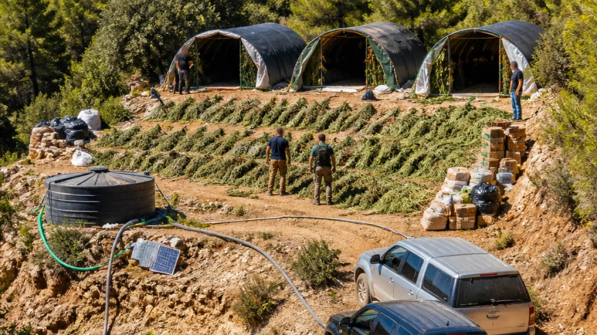Εντοπίστηκε φυτεία 4.670 δενδρυλλίων κάνναβης στο όρος Καλλιδρομίου — τρεις συλλήψεις