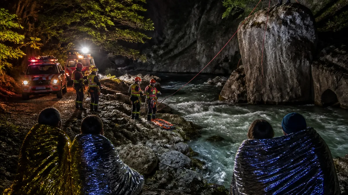 Επιχείρηση διάσωσης στο φαράγγι Σιπρένι: τέσσερις πεζοπόροι απεγκλωβίστηκαν σώοι