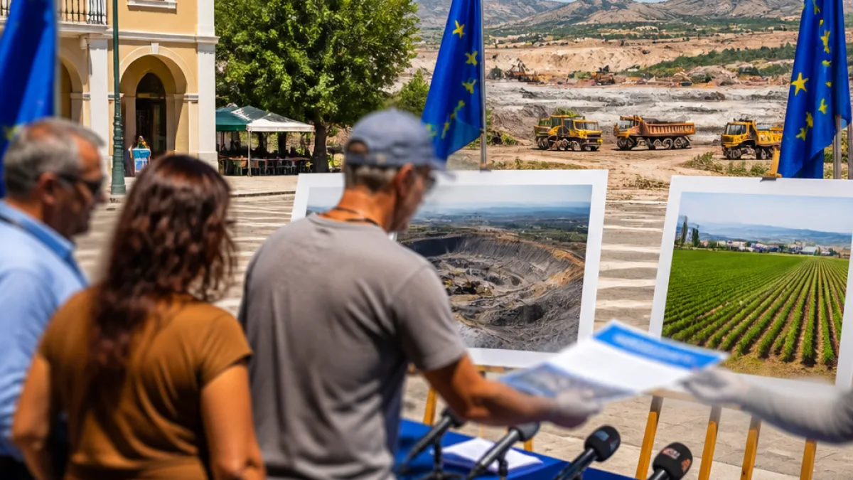 Επίσκεψη ευρωβουλευτή Μ. Φράγκου στο Αμύνταιο με αιχμή τα λιγνιτωρυχεία και τον πρωτογενή τομέα