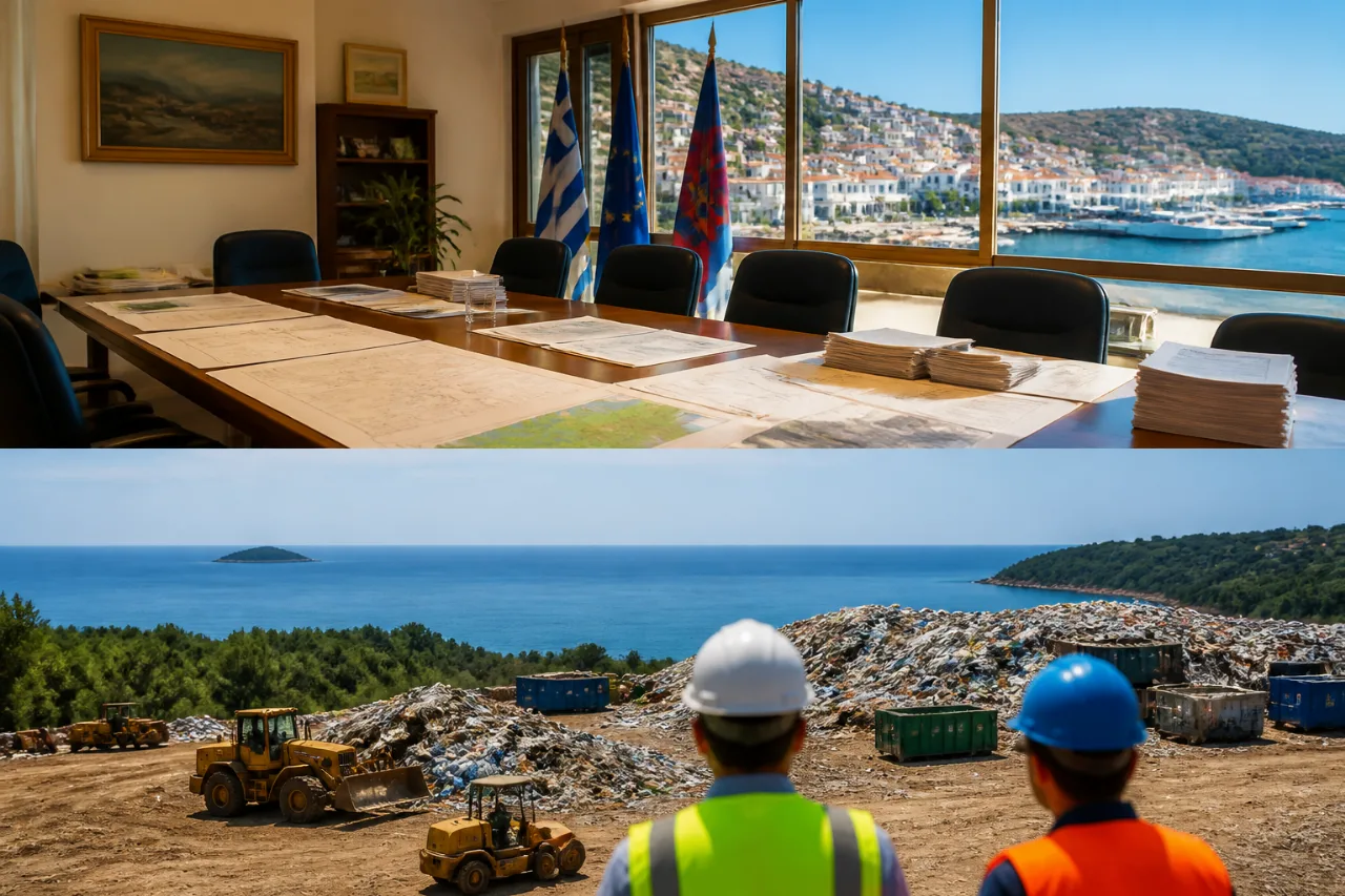 Επίσκεψη στην Σκιάθο για περιβάλλον και ΧΥΤΑ: προτεραιότητες της Αποκεντρωμένης Διοίκησης