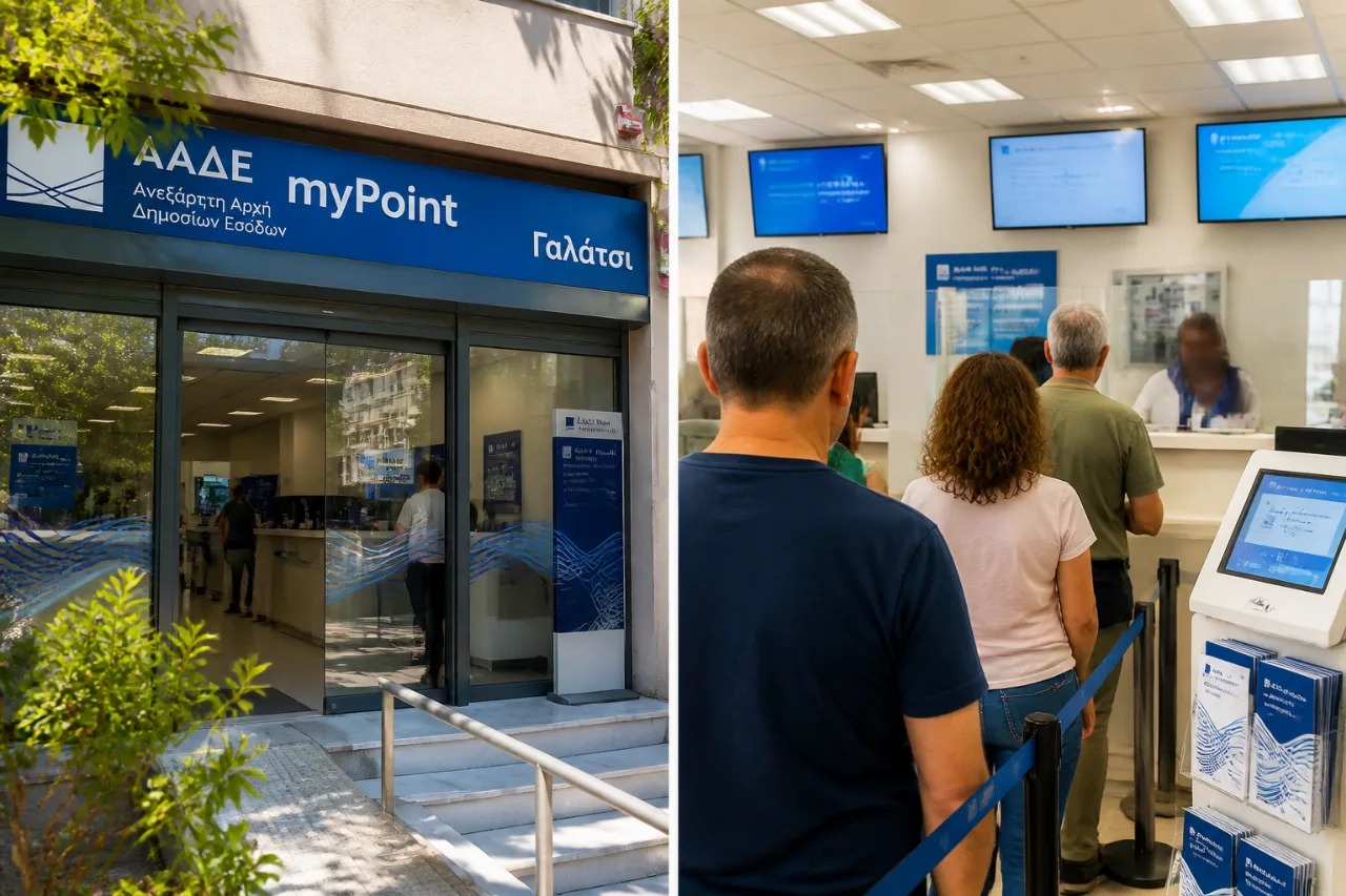 Έρχεται myPoint της ΑΑΔΕ στο Γαλάτσι: νέα φυσική εξυπηρέτηση για φορολογούμενους