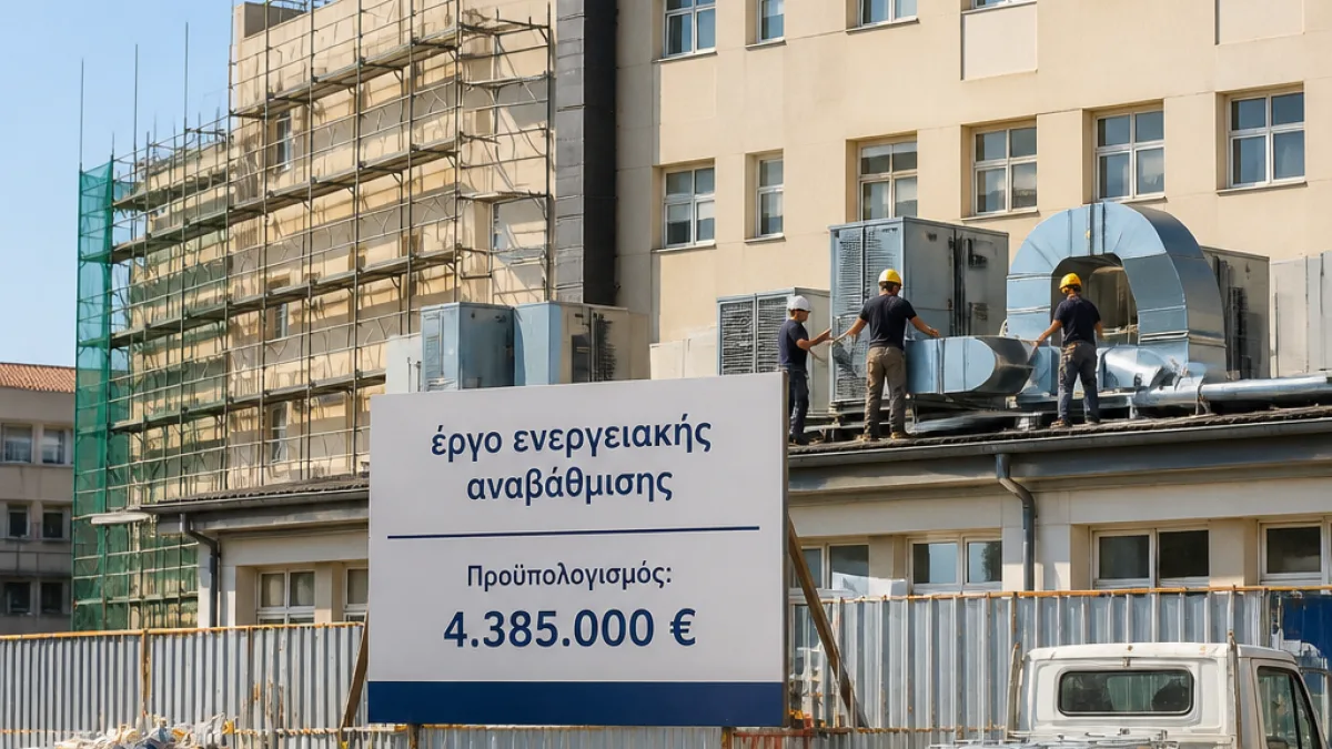 Έργο 4,79 εκατ. € για ενεργειακή αναβάθμιση στο Παναρκαδικό — εισέρχεται στην τελική φάση