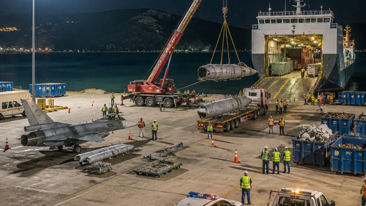 F‑16 αποχώρησε από τη Ζάκυνθο μετά την αναγκαστική προσγείωση — ασφαλής προσγείωση και μεταφορά