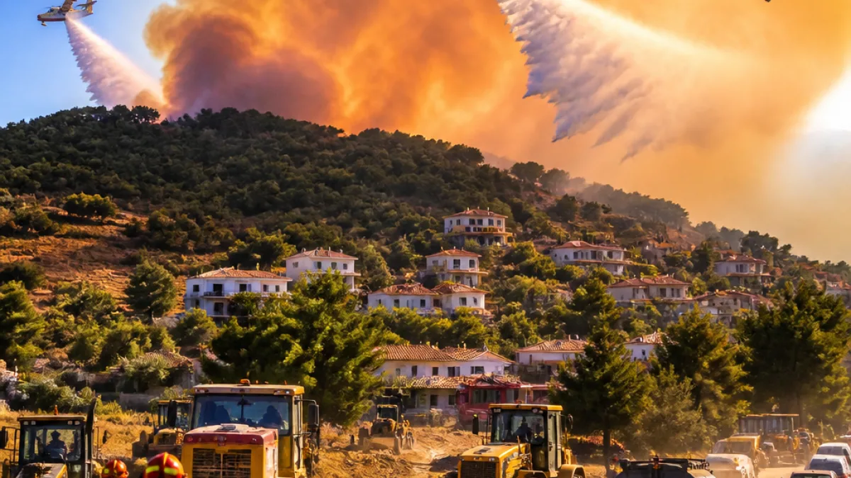 Φωτιά κοντά στην Παραμυθιά: εκκένωση Γαλατά και μεγάλη επιχείρηση κατάσβεσης
