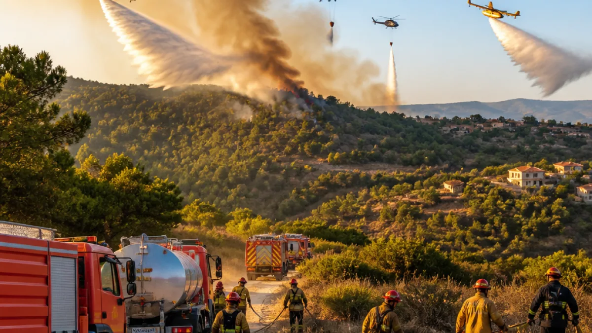 Φωτιά σε αγροτοδασική έκταση κοντά στη Λιβαδειά κινητοποίησε ισχυρές πυροσβεστικές δυνάμεις