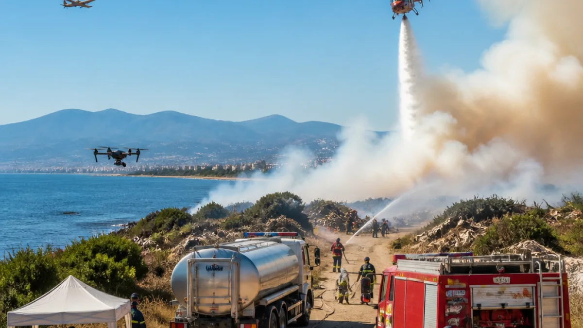 Φωτιά στην Πάτρα: κινητοποίηση εναέριων μέσων και κλιμάκιο εμπρησμών στο Ρίο