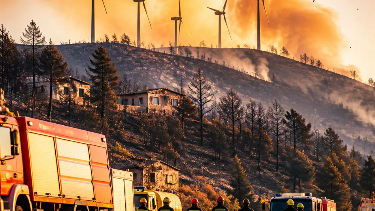 Φωτιές στην περιοχή: καταστροφές, συλλήψεις και ανησυχία για ανεμογεννήτριες
