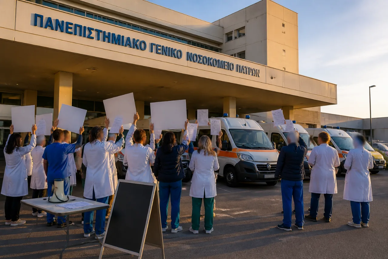 Γιατροί Αχαΐας προχωρούν σε στάση εργασίας για απλήρωτες υπερεφημέρευσης — προβλήματα στο ΠΓΝΠ