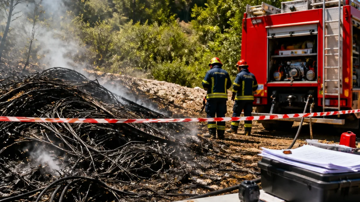 Ηγουμενίτσα: Σύλληψη στο Καστρί μετά από πυρκαγιά από κάψιμο ηλεκτρικών καλωδίων