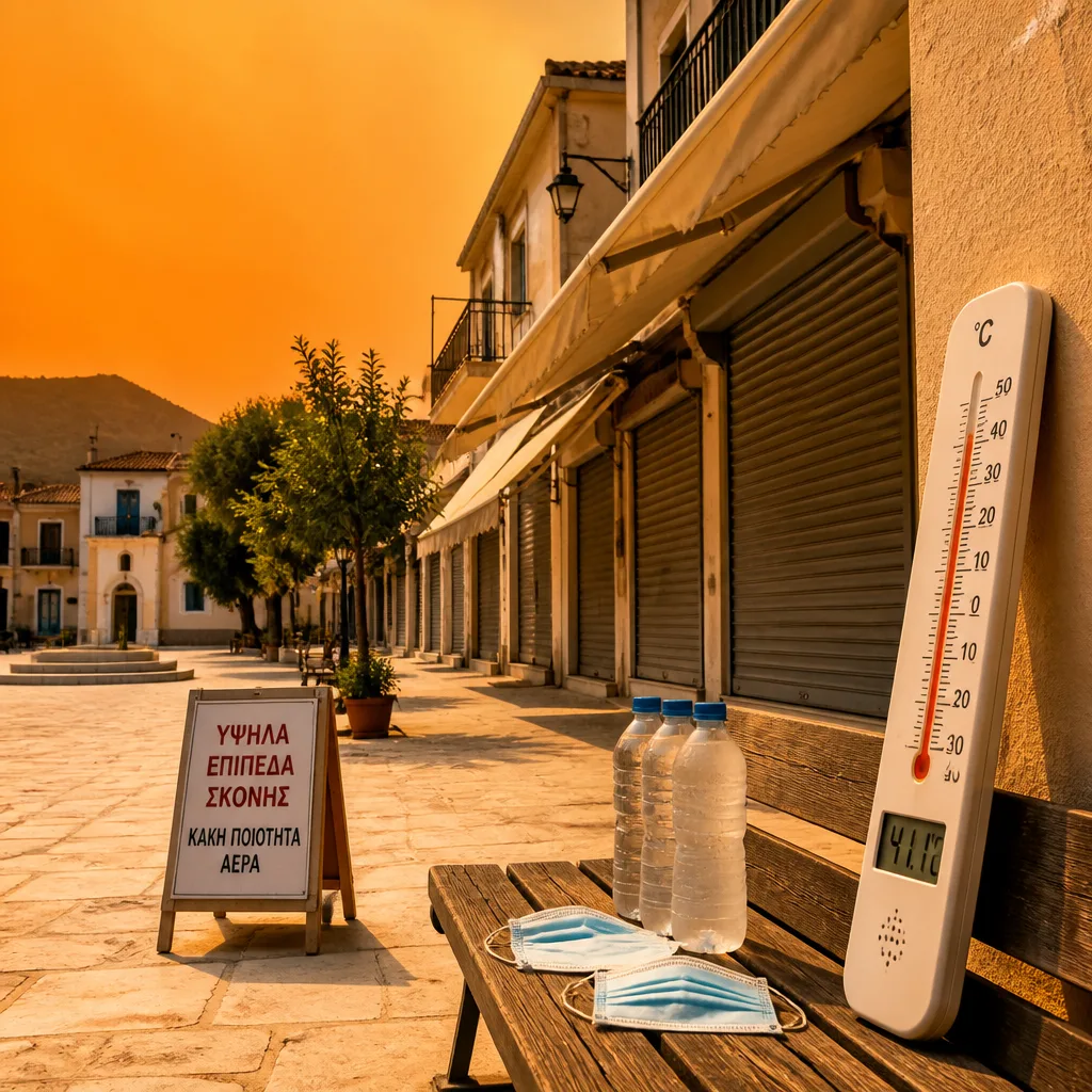 Καύσωνας τριημέρου: 41,1°C σε τρεις περιοχές και άφιξη αφρικανικής σκόνης
