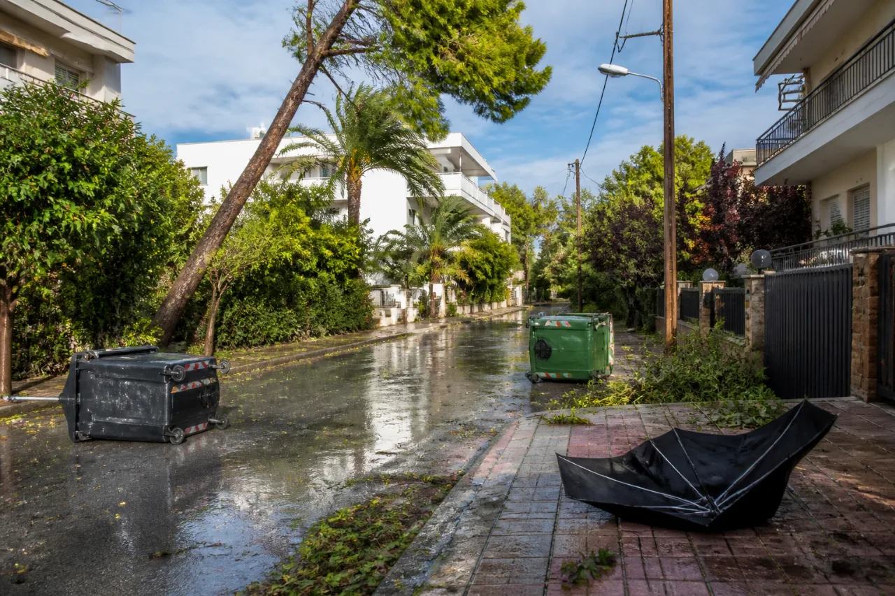 Σφοδρή καταιγίδα πλήττει την Αττική — ισχυρές βροχές και τοπικοί άνεμοι στα βόρεια προάστια