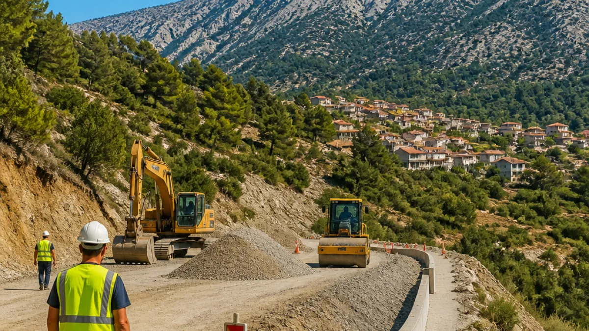 Καλάβρυτα: Προχωρά η διαπλάτυνση της Επαρχιακής Οδού Κέρτεζης για πιο ασφαλείς μετακινήσεις